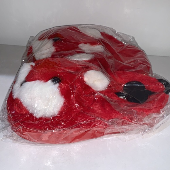 RED RABBIT SLIPPERS - Picture 4 of 4